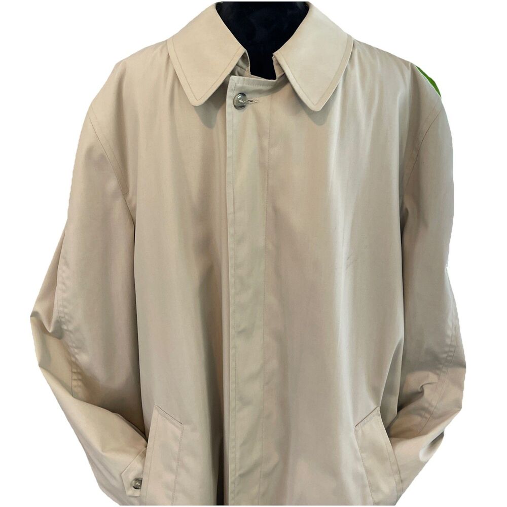 Kuppenheimer Mens Long Trench Coat Fur Liner